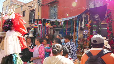 Mexico-San-Miguel-People-With-Sun-Flare-In-Market
