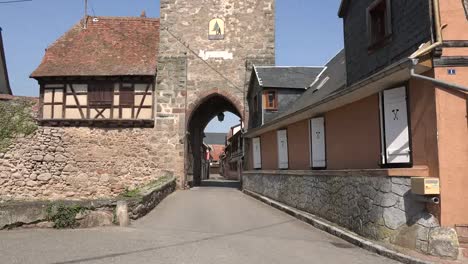 France-Alsace-Dambach-La-Ville-Looking-Through-Town-Gate