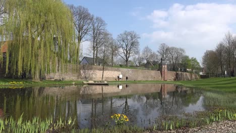 Germany-Rees-Medieval-Wall-And-Pond