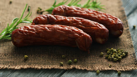 Spices-near-whole-sausages