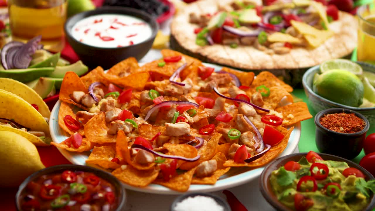 Premium Stock Video An Overhead Photo Of An Assortment Of Many 