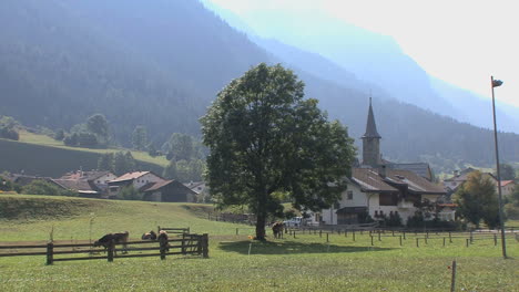 Switzerland-Village-church
