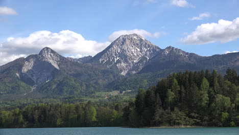 Austria-zoom-on-mountain-above-Faaker-See