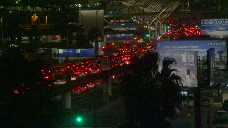Los-Angeles-Verkehr-Bei-Nachtzeitraffer