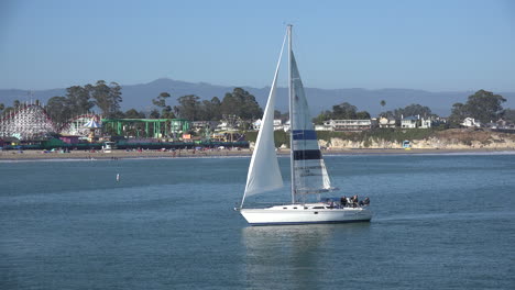 California-Santa-Cruz-sailing-along-shore