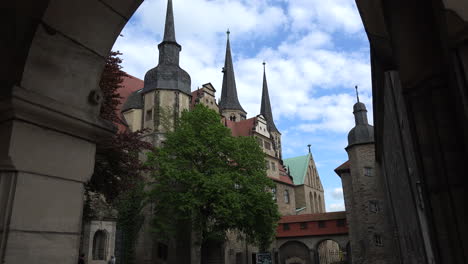 Germany-Merseburg-sky-and-castle-towers