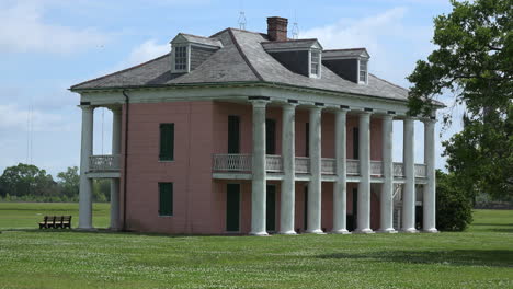 Louisiana-Seitenansicht-Chalmette-Plantagenhaus