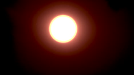Sonne-Mit-Dunklem-Hintergrund