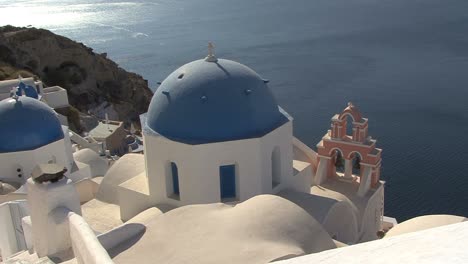 Santorini-blue-domed-church-in-Oia