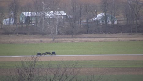 Amish-buggies-passing