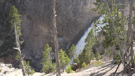 Yellowstone-Zoom-Auf-Wasserfälle