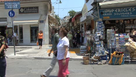 Athen-Geschäfte-Und-Shopper