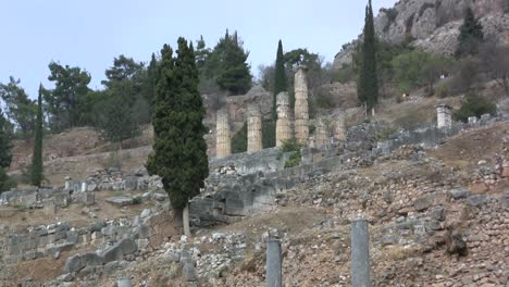 Griechenland-Delphi-Tempel-Von-Apollo-Of