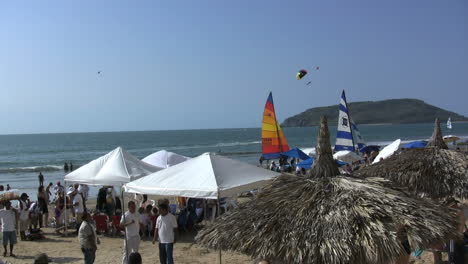 Mexico-Mazatlan-beach-with-umbrellas