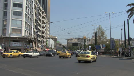 Piraeus-Greece-Traffic-at-an-intersection