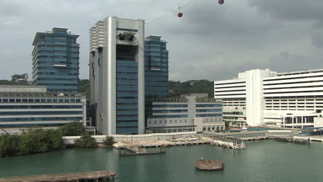 Edificio-De-Singapur-Desde-El-Crucero-Que-Sale