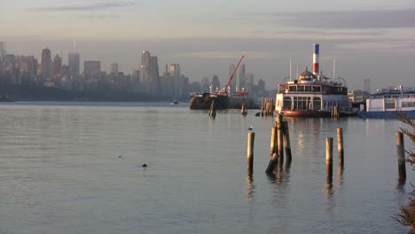 View-toward-Manhatten-with-pilings-and-boat