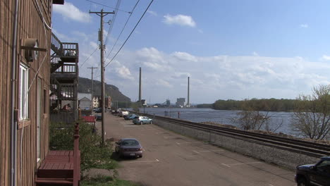 Power-plant,-river,-railroad-Alma-WI