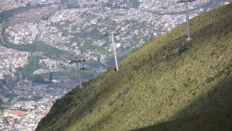 Quito-cable-car-on-mountain