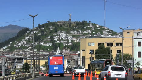 Quito-hill-with-Virgin