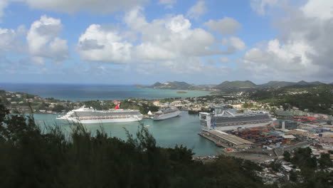 St-Lucia-Castries-with-cruise-ships