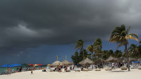 Aruba-beach-with-dark-cloud