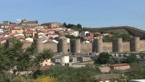 Avila-Spain-walls-and-town-zooms-out