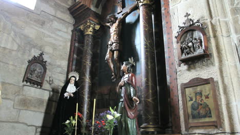 Spain-Galicia-dark-columns-crucifix