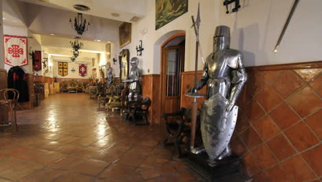 Spain-Castile-Calzada-de-Calatrava-Hospederia-knights-in-hall-2