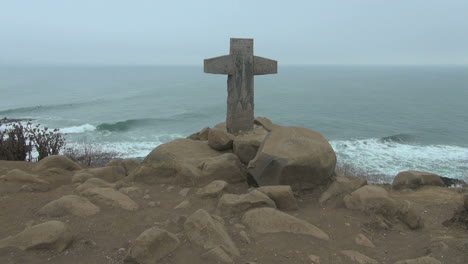 Chile-Punta-Lobos-Kreuz-über-Dem-Meer