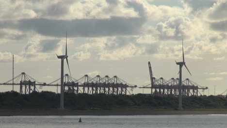 Netherlands-Rotterdam-refinery-two-windmills-and-triangular-rigging-13