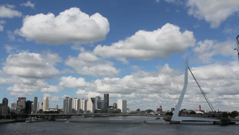 Netherlands-Rotterdam-bridge-and-clouds