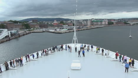 Oslo-Schiff-Deck-Zeitraffer