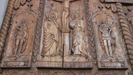 Romania-monestery-doors-with-carved-wood-crucifictionn-cx