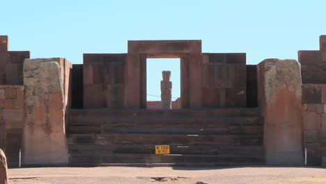 Bolivien-Tiahuanaco-Steinfigur-C