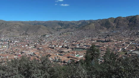 Peru-Schaut-Auf-Cusco-Herab