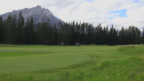 Kanada-Banff-Springs-Golfplatz-Aussicht