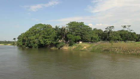 Brazil-Amazon-backwater-near-Santarem-small-ranch-by-jungle-s