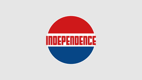Animated-closeup-text-Independence-on-holiday-background