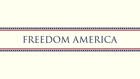 Animated-closeup-text-Freedom-America-on-holiday-background-2