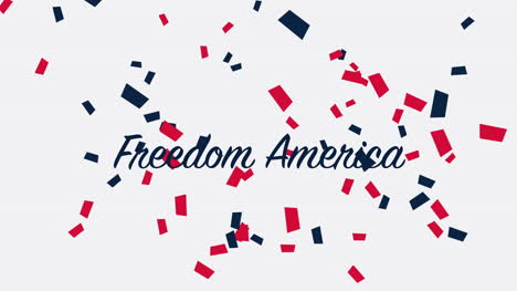 Animated-closeup-text-Freedom-America-on-holiday-background-3