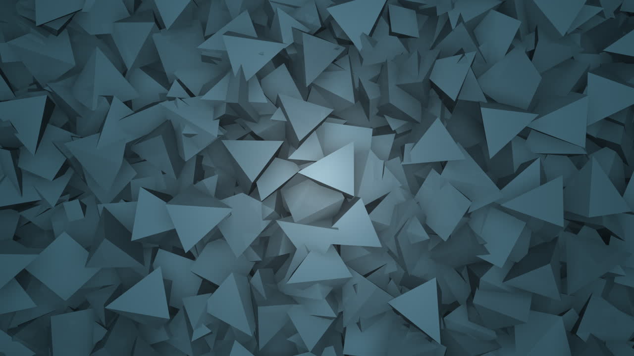 Desenho Geométrico Abstrato De Triângulos Azuis | Vetor Premium