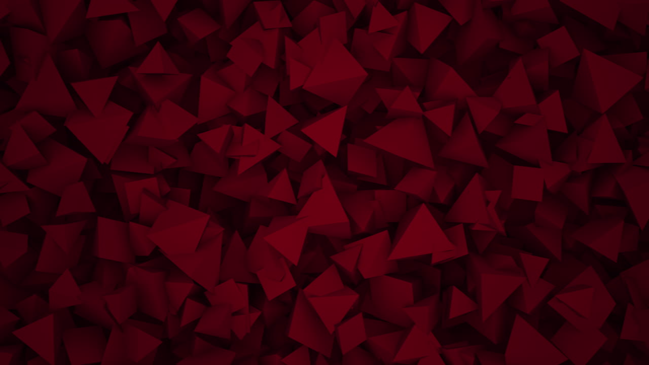 Premium stock video - Motion red dark geometric shapes 1