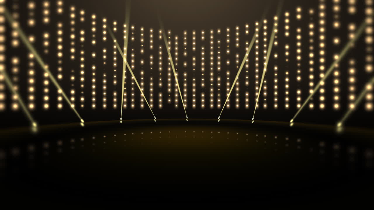 Premium stock video Motion gold lights