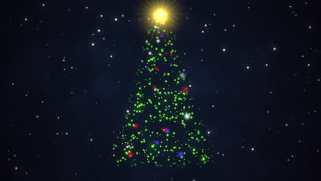 Animated-closeup-Christmas-tree-on-dark-blue-background-3