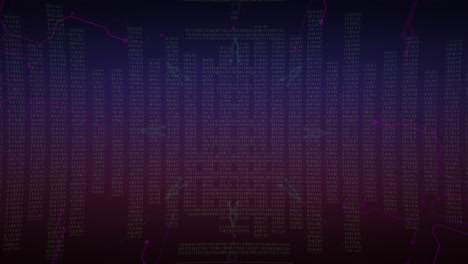 Cyberpunk-animation-with-computer-matrix-and-grid-2