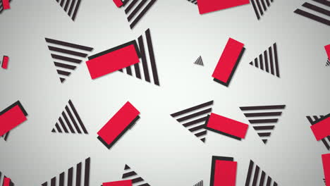 Motion-retro-geometric-shape-on-abstract-background