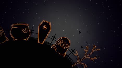 Halloween-background-animation-with-coffins-7
