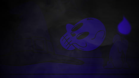 Halloween-background-animation-with-skull-2