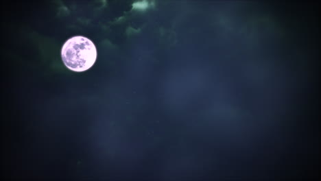 Mystischer-Animations-Halloween-Hintergrund-Mit-Dunklem-Mond-Und-Wolken-1